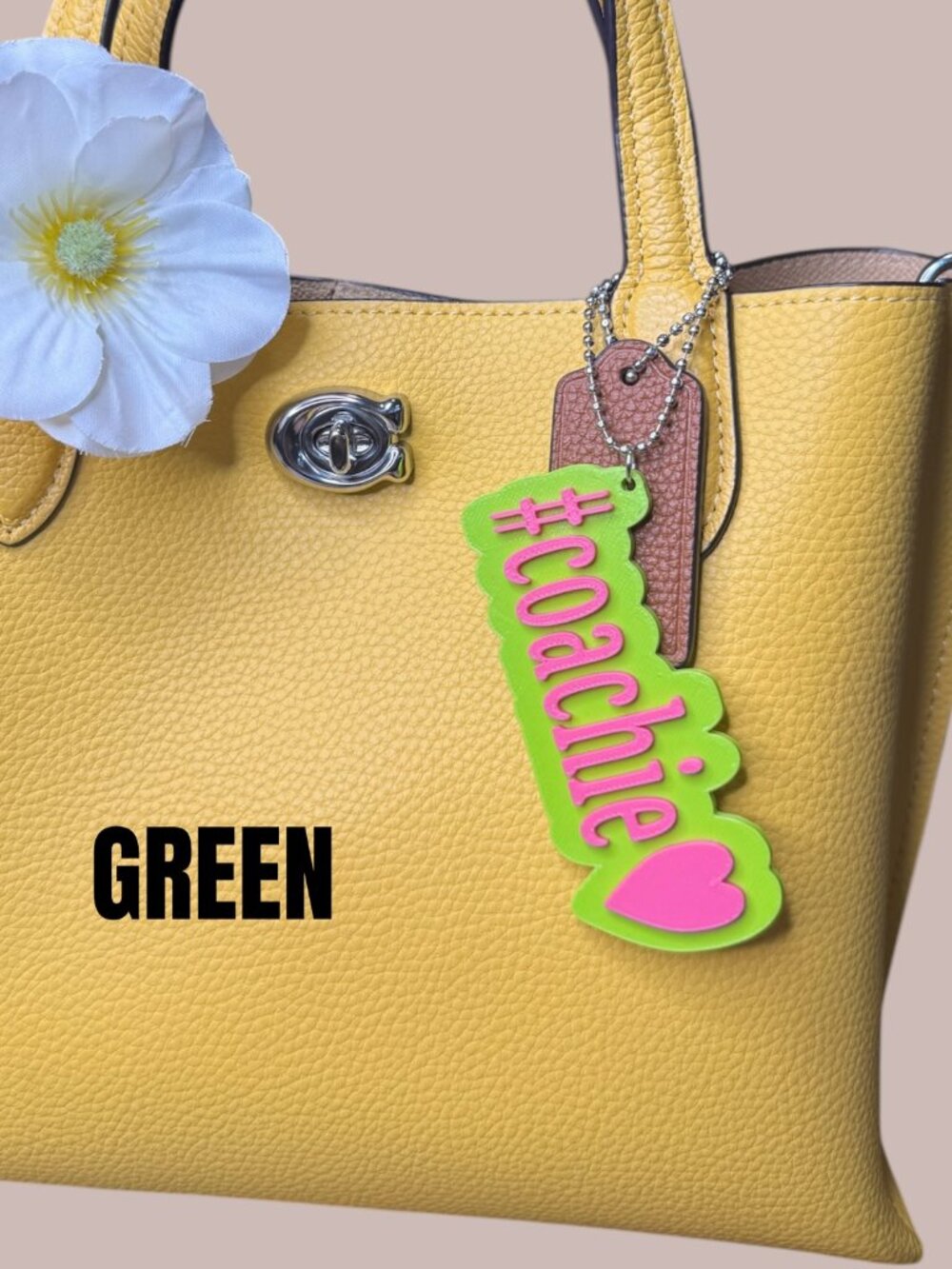 “#coachie” Bag Charm / Keychain Handmade - 3D Printed - Picture 2 of 5